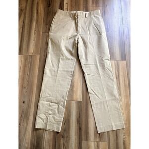 Lauren Ralph Lauren Chino Dress Pants Beige Tan Khaki Slim Fit Men's 34x32
